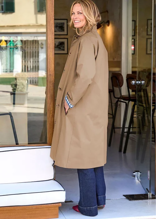 Cotton Traders Pecan Single Breasted Trench Coat - 22 Image 2