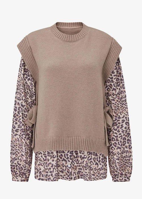 Cotton Traders Pecan Mock Vest & Shirt - 18 Image 2