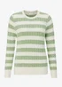 Cotton Traders Pear Stripe Cutest Cable Jumper - 8 Image 3