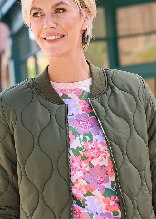 Cotton Traders Khaki Longline Padded Jacket - 16 Image 2