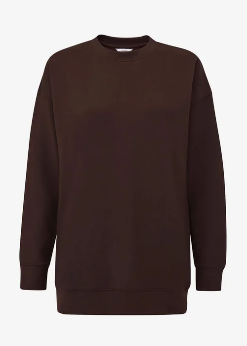 Cotton Traders Espresso Soft Touch Longline Sweatshirt - 12 Image 4