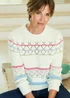 Cotton Traders Cloud Pointelle Stripe Jumper - 22 Image 1