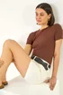 Roman Natural Stretch Denim Mom Shorts - 16 Image 1