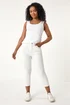 Roman White Petite Slim Crop Stretch Jeans - 18 Image 2