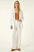 Roman Ivory Linen Blend Belted Trouser - 12 Image 2