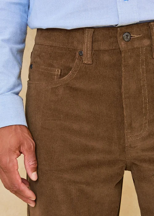 Cotton Traders Oak Stretch Cord Jeans - 32/L31 Image 3