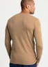 Cotton Traders Pale Camel Long Sleeve Grandad Base Layer Top - 2XL Image 3