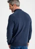 Cotton Traders Dark Sky Cotton Half Zip Jumper - 2XL Image 2