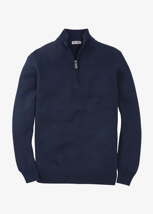 Cotton Traders Dark Sky Cotton Half Zip Jumper - 2XL Image 4