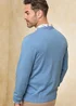 Cotton Traders Powder Blue Cotton V-Neck Jumper - 2XL Image 2