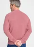 Cotton Traders Washed Pink Cotton Crew Neck Jumper - 2XL Image 2