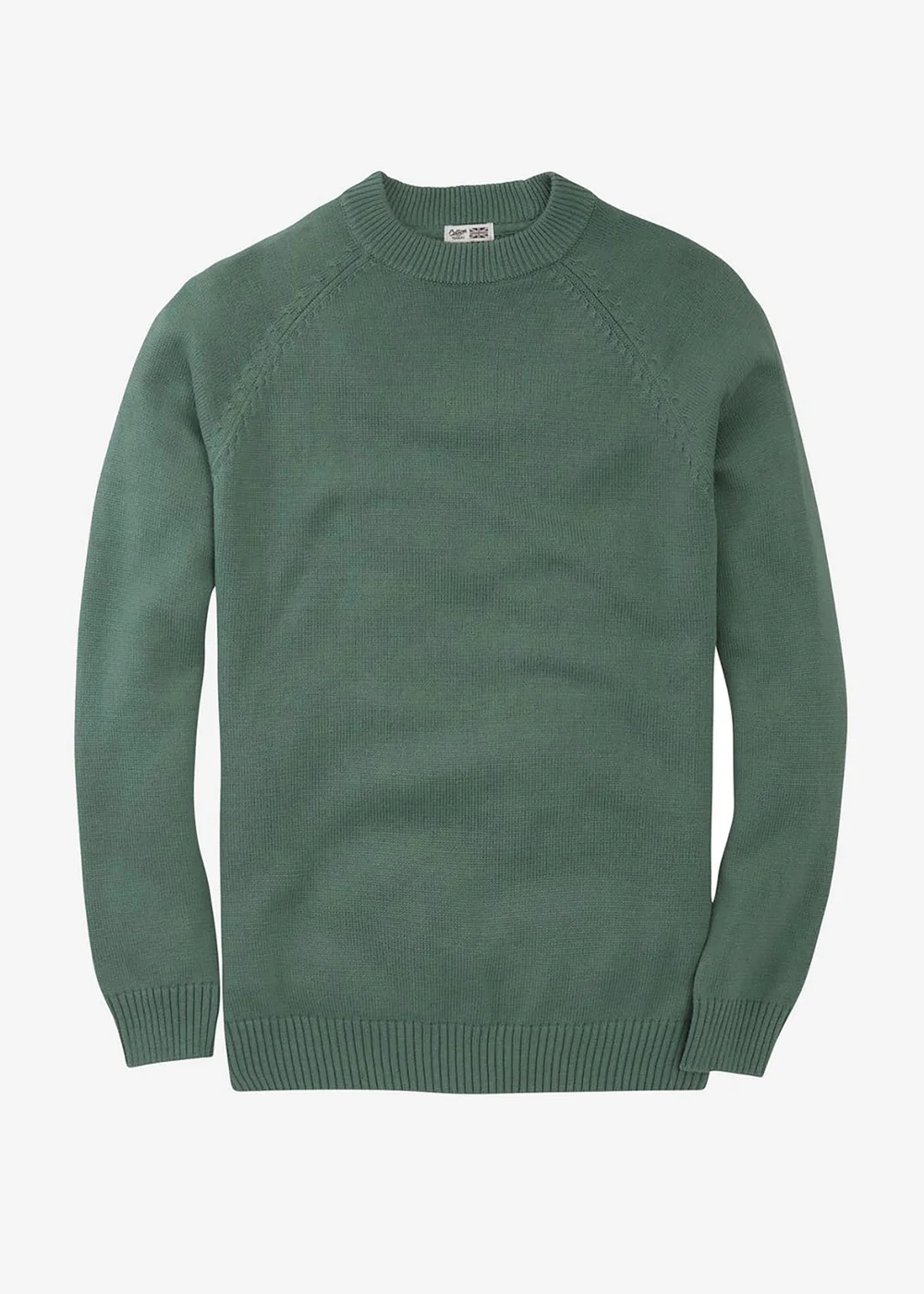 Cotton Traders Sea Green Cotton Crew Neck Jumper - 4XL Image 3