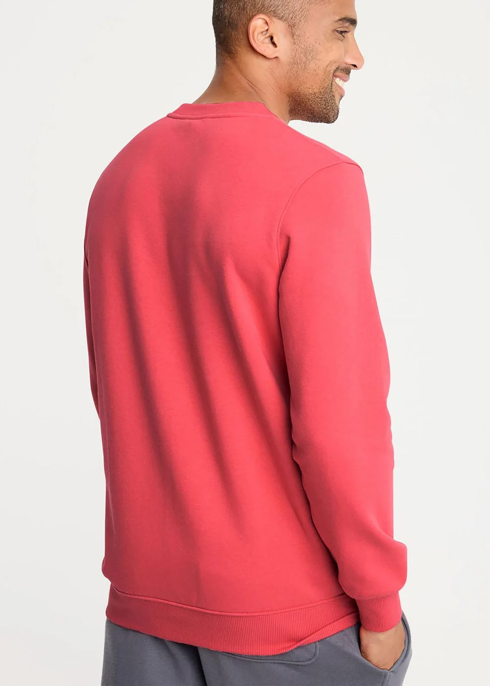 Cotton Traders Deep Coral Crew Neck Sweatshirt - 2XL Image 3