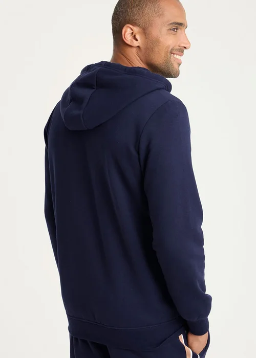Cotton Traders Navy Hooded Zip Through Sweat Top - 2XL Image 2
