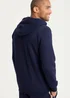 Cotton Traders Navy Hooded Zip Through Sweat Top - 2XL Image 2