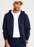 Cotton Traders Navy Hooded Zip Through Sweat Top - 2XL Image 4