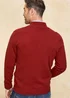 Cotton Traders Rust Luxury Merino Half Zip Jumper - 3XL Image 3