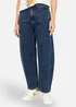 Yumi Blue Denim Barrel Relaxed Fit Jeans - 8 Image 3