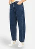 Yumi Blue Denim Barrel Relaxed Fit Jeans - 8 Image 1