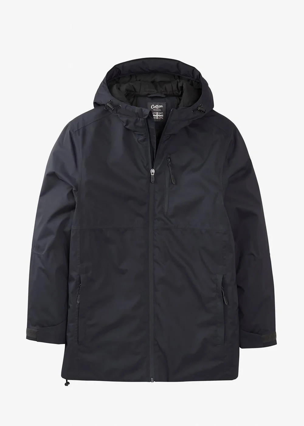 Cotton Traders Anthracite Quilt Lined Waterproof Jacket - 3XL Image 4