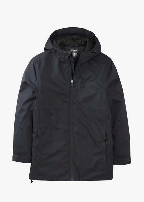 Cotton Traders Anthracite Quilt Lined Waterproof Jacket - 3XL Image 4