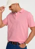 Cotton Traders Soft Pink Short Sleeve Polo Shirt - 5XL Image 1