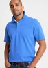 Cotton Traders French Blue Short Sleeve Polo Shirt - 2XL Image 1