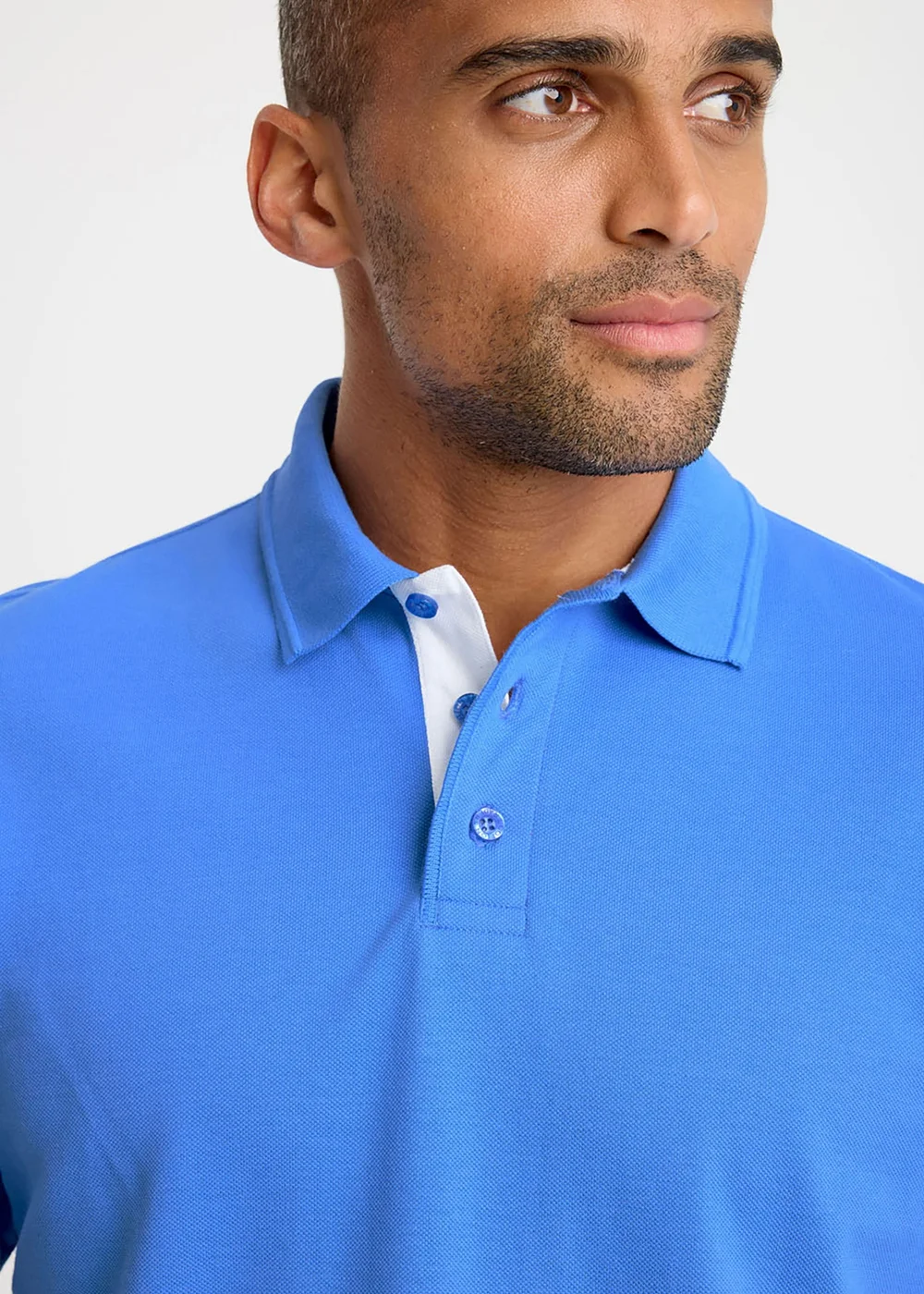 Cotton Traders French Blue Short Sleeve Polo Shirt - 2XL Image 4