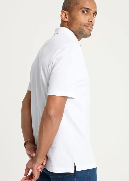 Cotton Traders White Short Sleeve Polo Shirt - 4XL Image 3