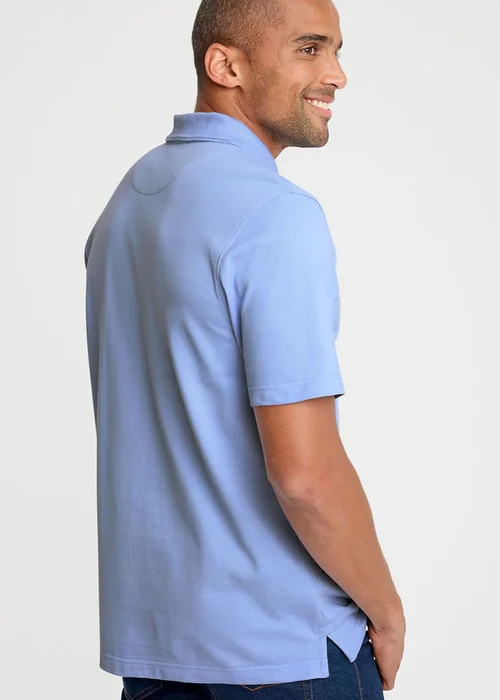 Cotton Traders Blue Sky Short Sleeve Polo Shirt - 5XL Image 3