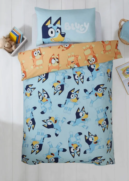 Bluey dekbedovertrek - 140 x 200 cm / 70 x 90 cm - Katoen Bluey dekbedovertrek - 140 x 200 cm / 70 x 90 cm - Katoen