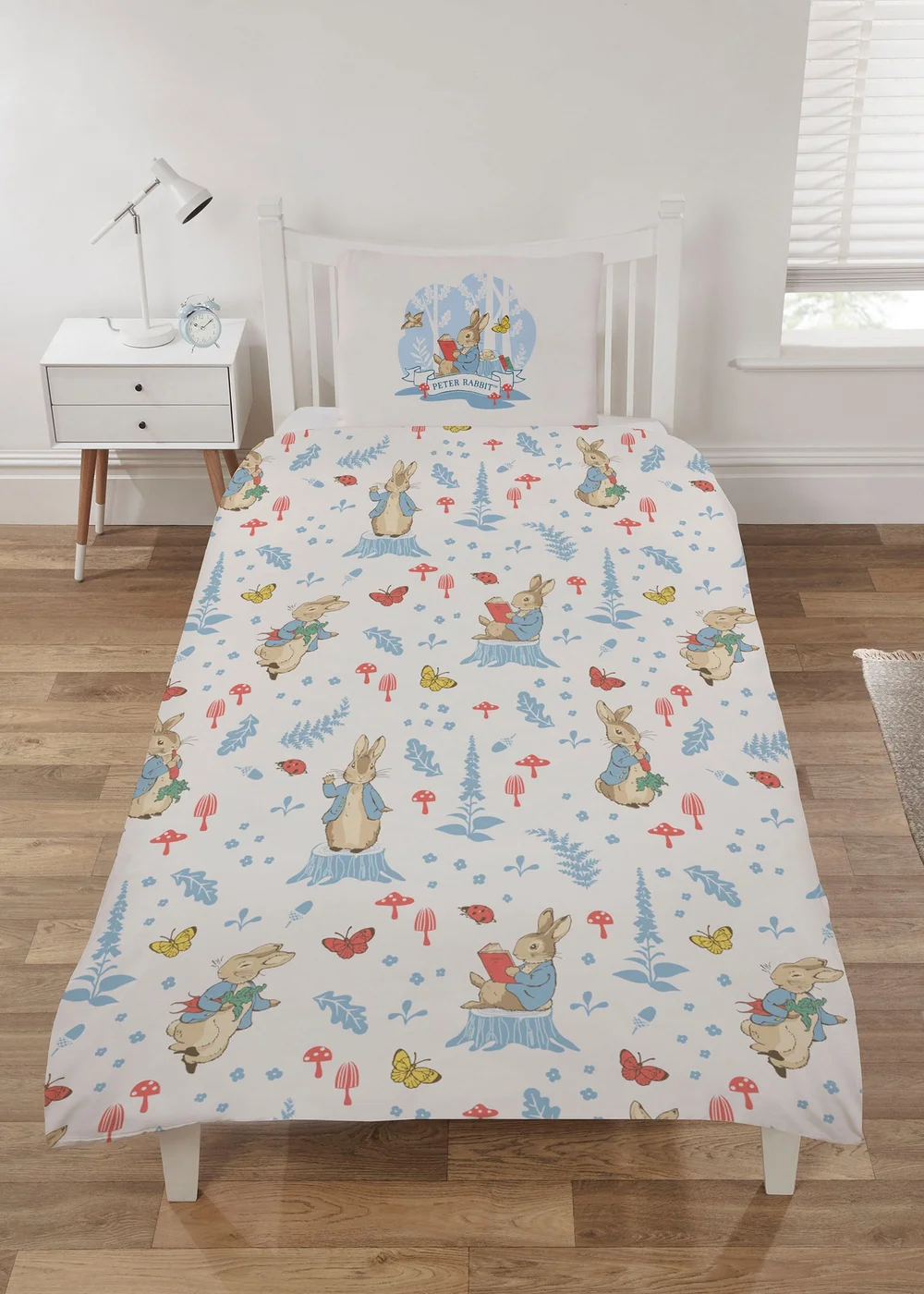Peter Rabbit Floral Duvet Set Beddings - Single Image 1