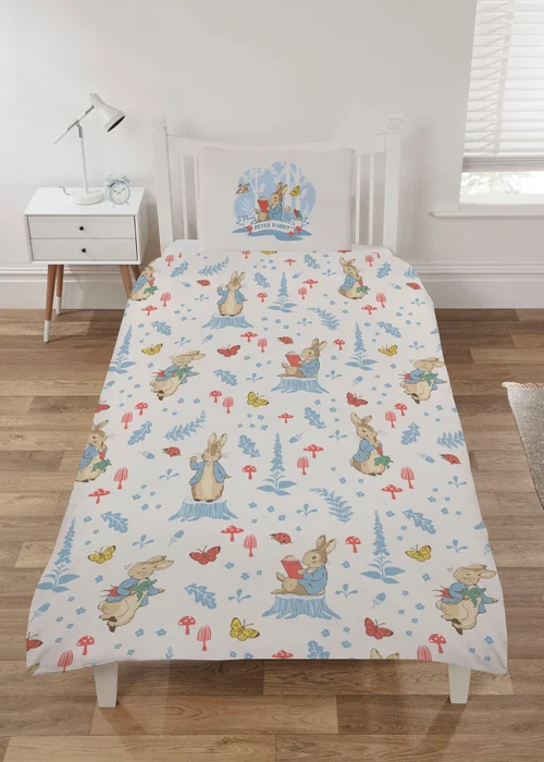 Peter Rabbit Floral Duvet Set Beddings - Single Image 1