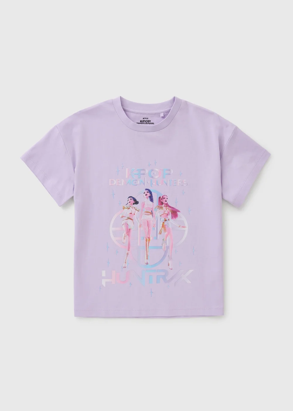 KPop Demon Hunters Girls Lilac Huntrix T-Shirt (5-13yrs) - 10-11 yrs Image 1