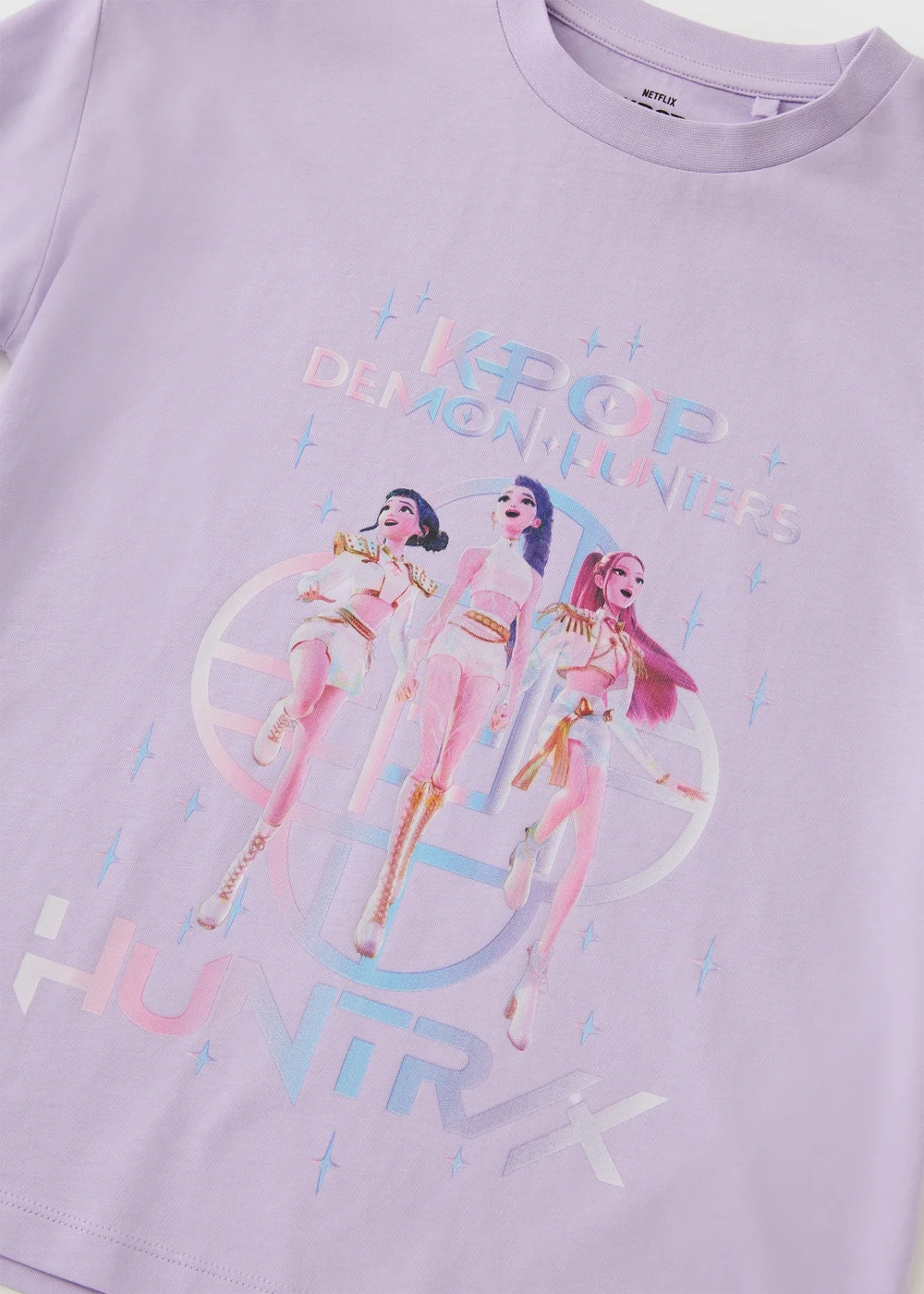 KPop Demon Hunters Girls Lilac Huntrix T-Shirt (5-13yrs) - 10-11 yrs Image 2