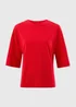 Red Boxy T-Shirt - S Image 2