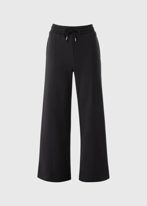 Black Wide Leg Jogging Bottoms - L Image 4