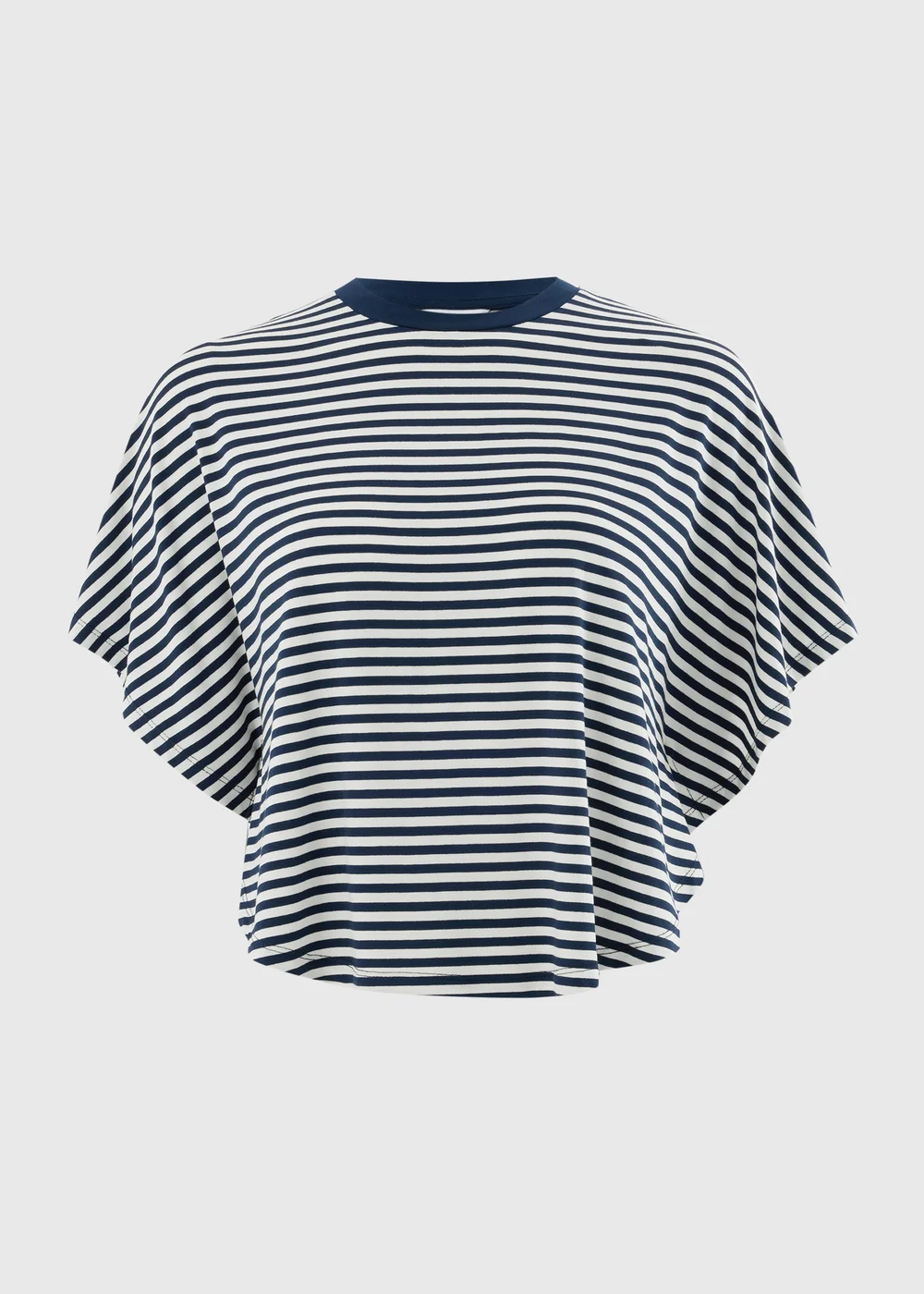 Navy Stripe Cape Sleeve Top - 22 Image 4