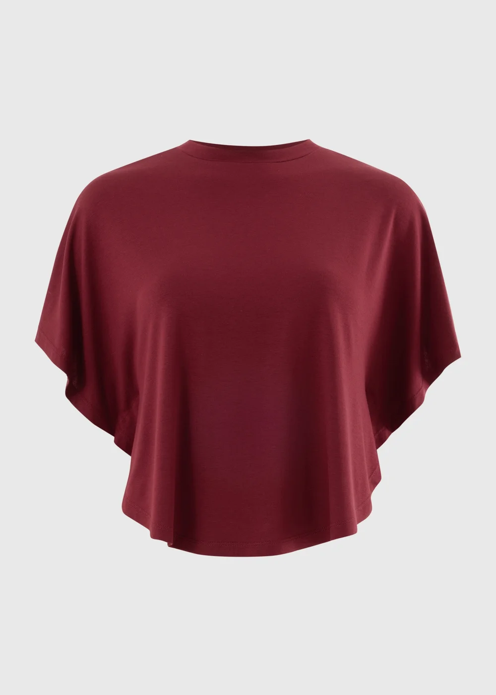 Burgundy Cape Sleeve Top - 22 Image 3