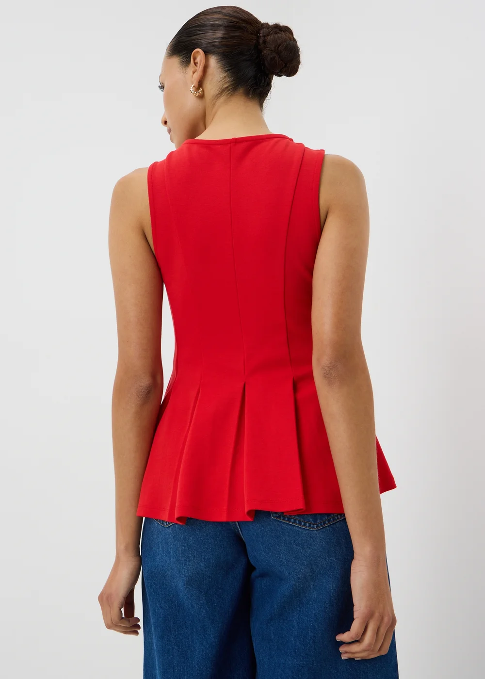 Red Fit & Flare Vest Top - 10 Image 2
