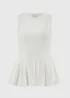 Cream Fit & Flare Vest Top - 8 Image 4
