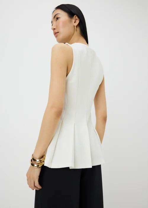 Cream Fit & Flare Vest Top - 8 Image 2