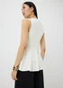 Cream Fit & Flare Vest Top - 8 Image 2