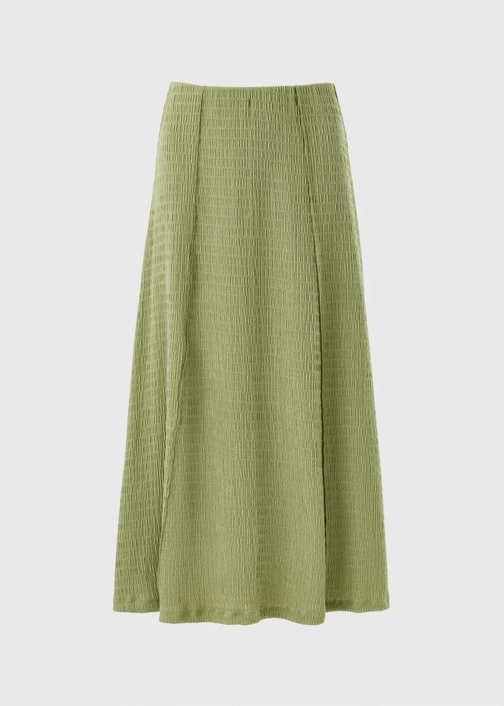 Olive Textured Jersey Co Ord Skirt - 8 Image 4