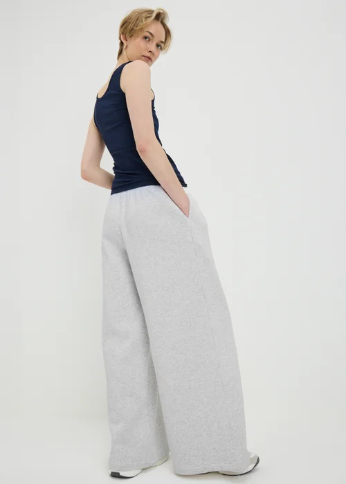 Grey Extreme Wide Leg Jogging Bottoms - L Image 2