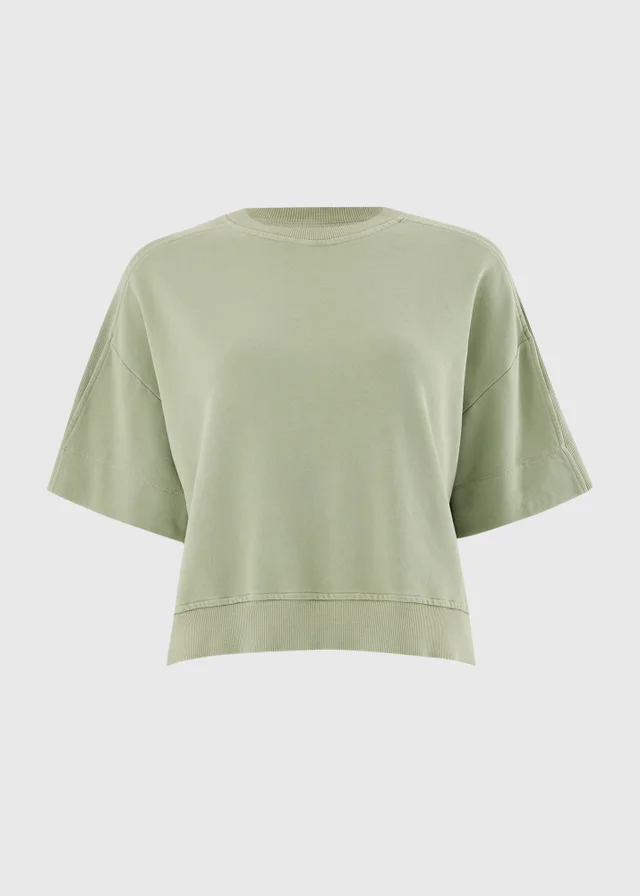 Green Acid Wash Co Ord T-Shirt