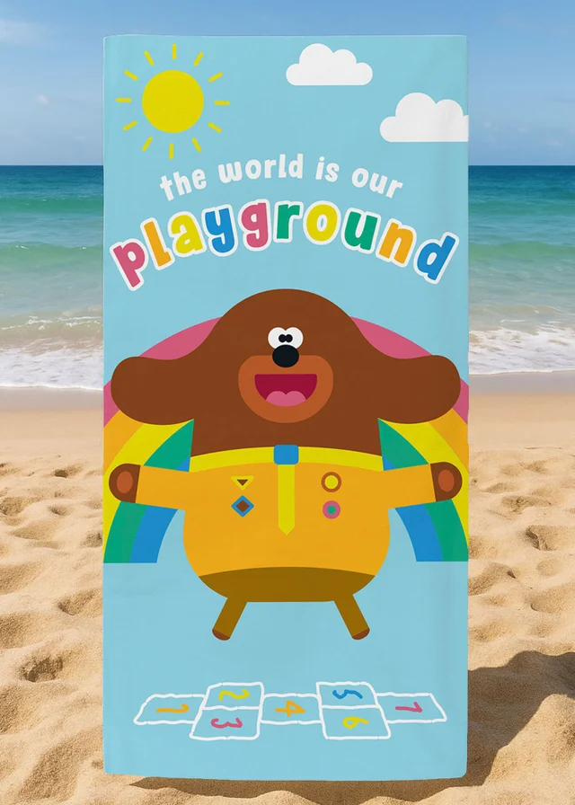 Hey Duggee Blue Towel