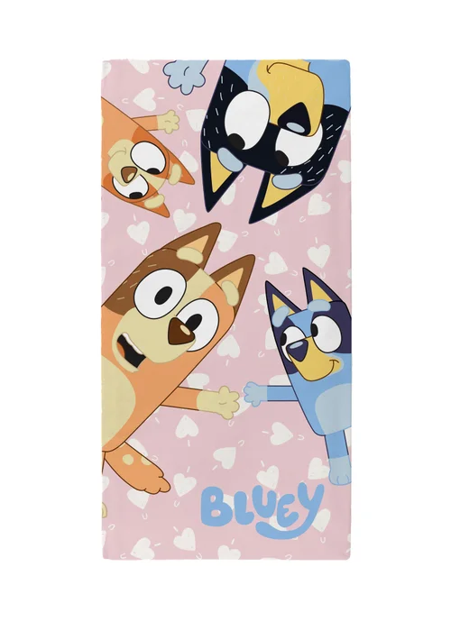 Bluey Pink Towel - One Size Image 2