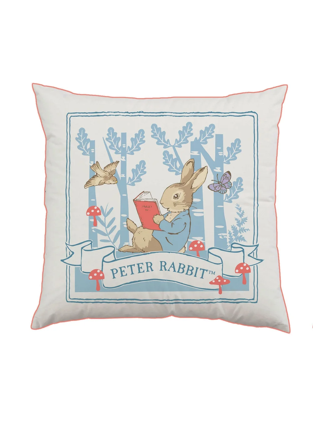 Peter Rabbit White Cushion - One Size Image 1