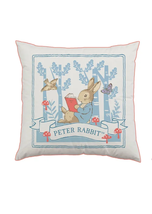 Peter Rabbit White Cushion - One Size Image 1